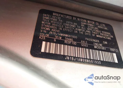 2022 Nissan Rogue Sport S Awd Xtronic Cvt из США, поврежденный, VIN JN1BJ1AW9NW681930